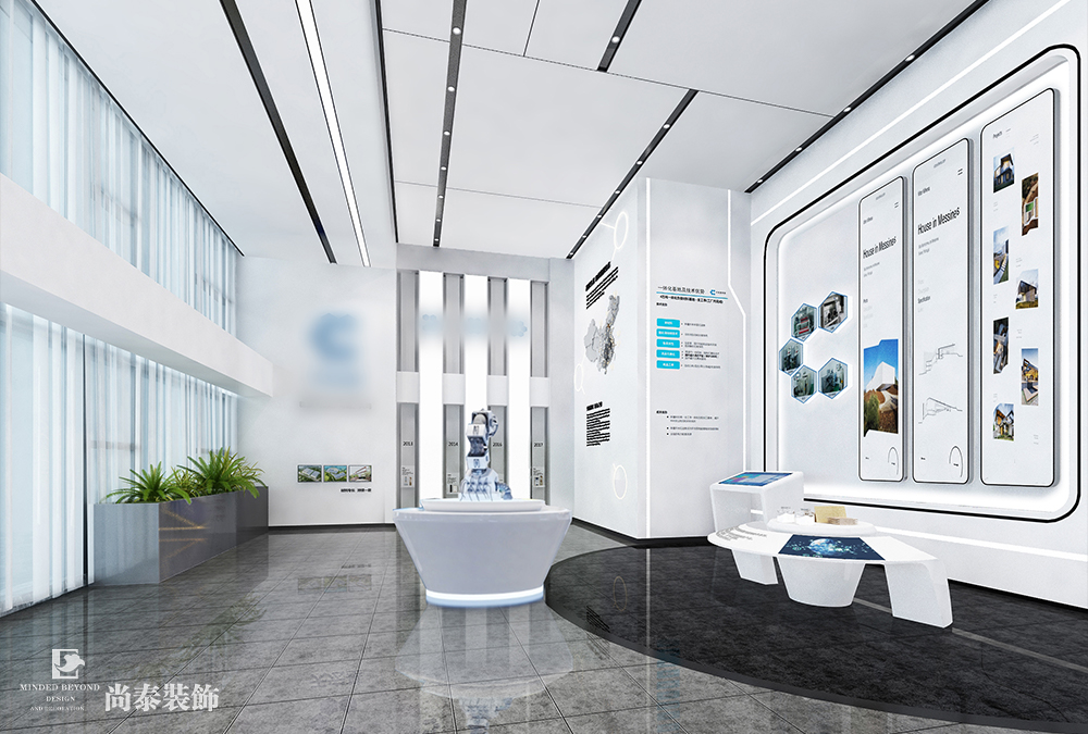 廠房辦公室設(shè)計：深圳龍崗2000平米新材料公司辦公樓裝修設(shè)計案例