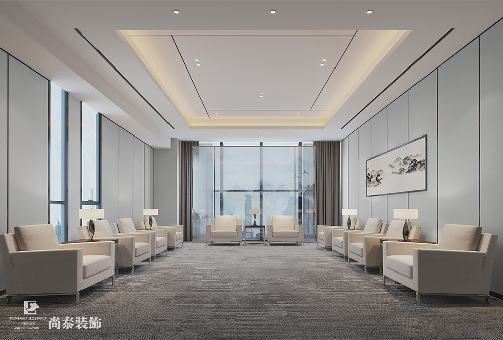 廠房辦公室設(shè)計：深圳龍崗2000平米新材料公司辦公樓裝修設(shè)計案例