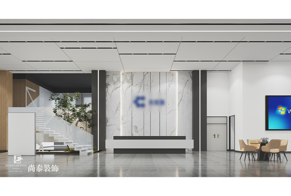 廠房辦公室設(shè)計：深圳龍崗2000平米新材料公司辦公樓裝修設(shè)計案例