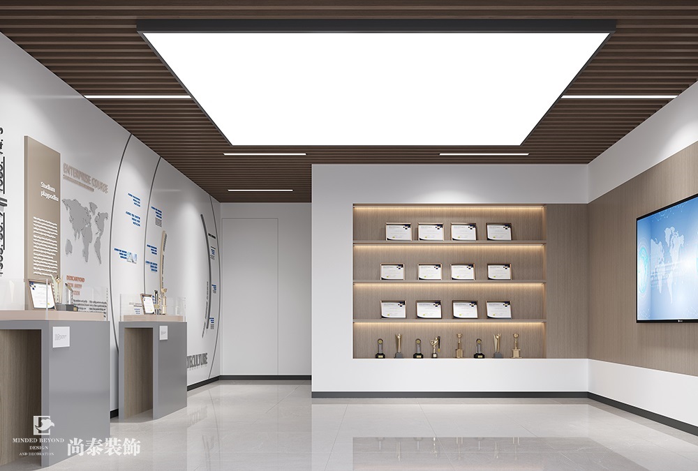 深圳龍崗辦公室設(shè)計(jì)案例:250平米機(jī)械電子公司