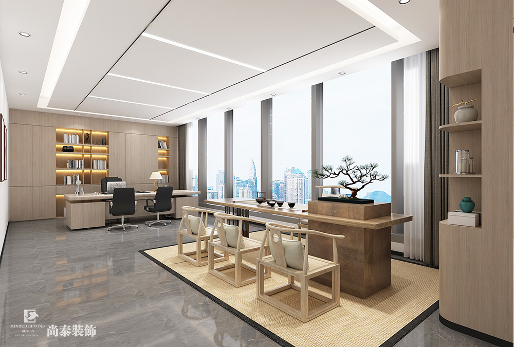 深圳龍華鴻榮源天俊寫字樓1400平米智能科技公司辦公室裝修設(shè)計