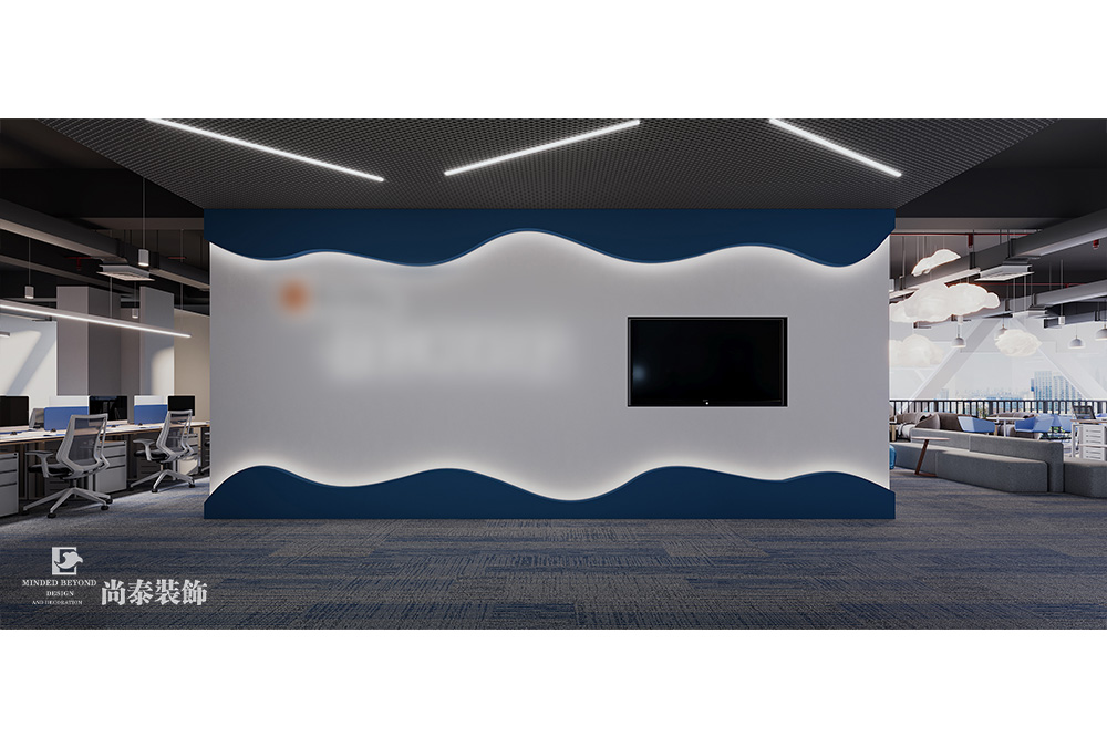 深圳龍華華南數(shù)字谷寫字樓500平米科技公司辦公室裝修設(shè)計(jì)