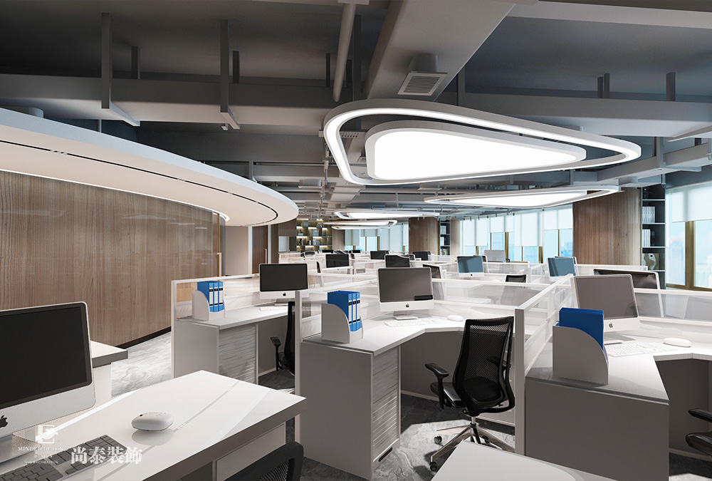 深圳羅湖金田大廈寫字樓600平米電梯公司辦公室翻新裝修設(shè)計