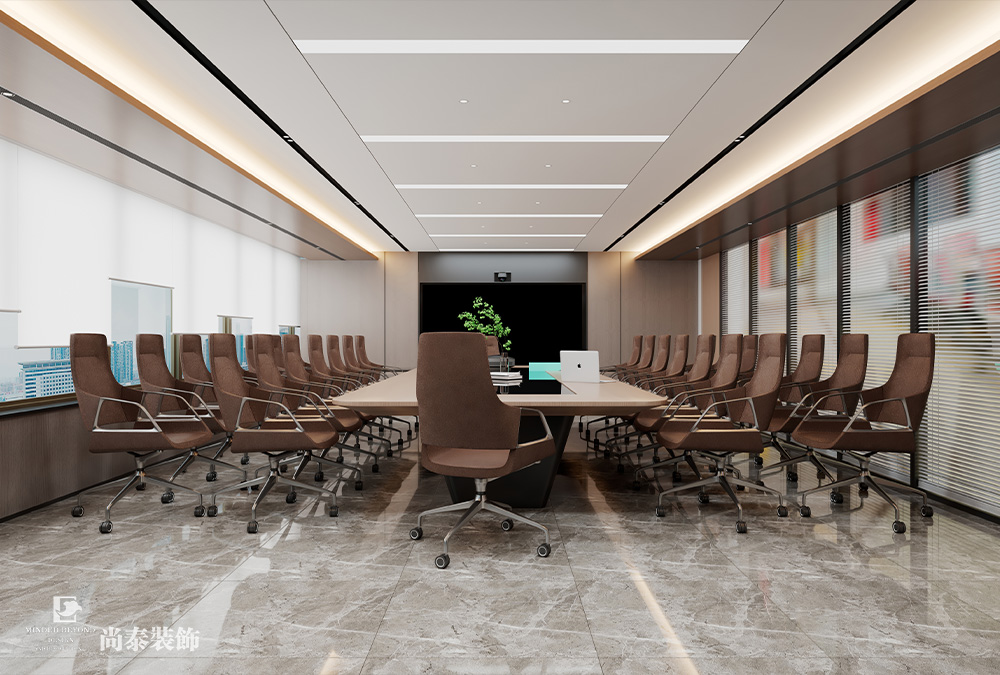 深圳羅湖金田大廈寫字樓600平米電梯公司辦公室翻新裝修設(shè)計