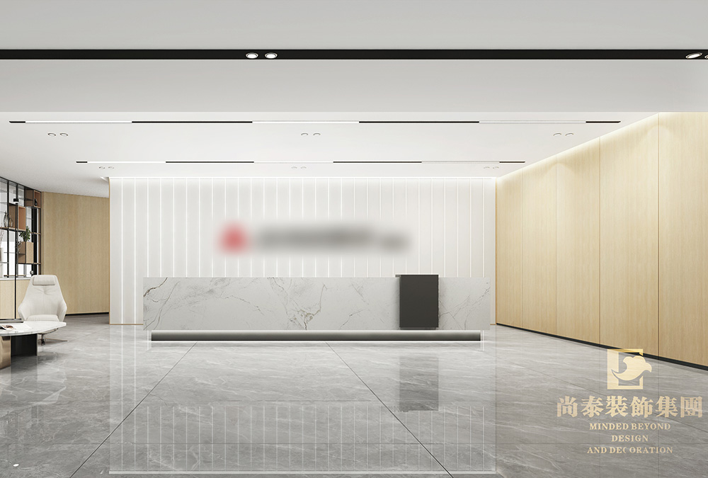 深圳羅湖金田大廈寫字樓600平米電梯公司辦公室翻新裝修設(shè)計