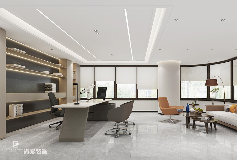 深圳羅湖金田大廈寫字樓600平米電梯公司辦公室翻新裝修設(shè)計