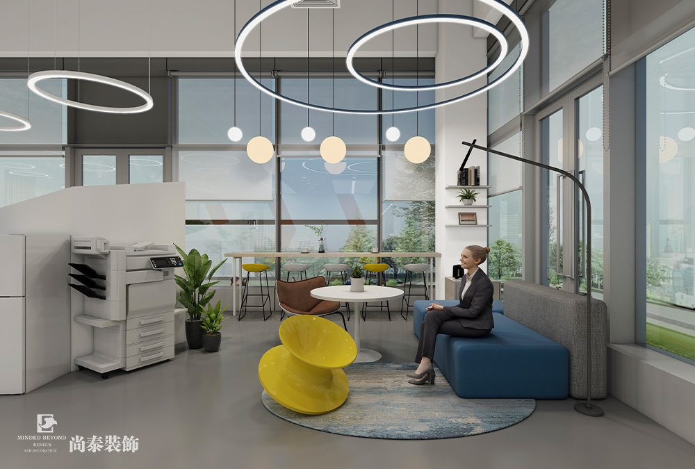 深圳南山留仙洞總部基地200平米信息技術(shù)公司辦公室裝修設(shè)計(jì)案例