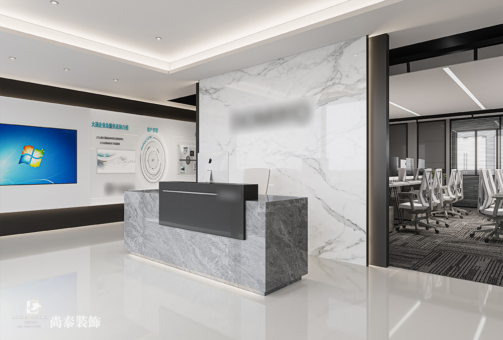 350平米電子科技公司深圳南山泰邦科技大廈寫字樓辦公室裝修設(shè)計