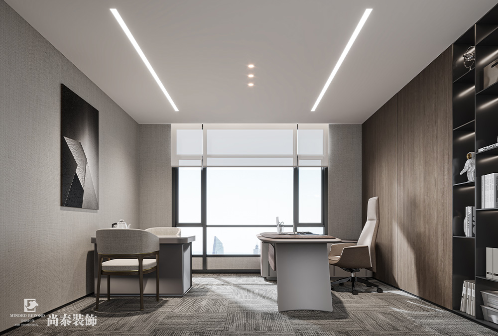 350平米電子科技公司深圳南山泰邦科技大廈寫字樓辦公室裝修設(shè)計