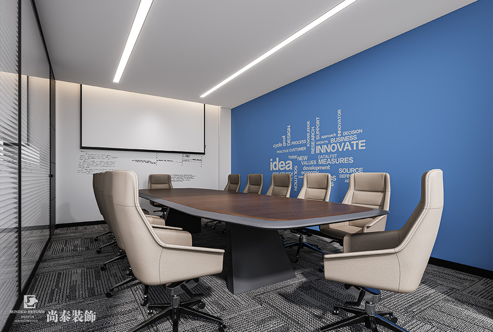 350平米電子科技公司深圳南山泰邦科技大廈寫字樓辦公室裝修設(shè)計