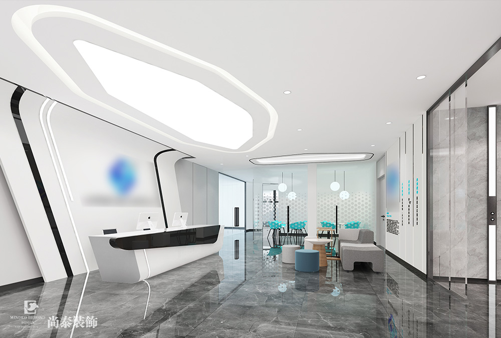 2100平米芯片研發(fā)設(shè)計(jì)公司深圳南山同方信息港寫(xiě)字樓辦公室裝修設(shè)計(jì)