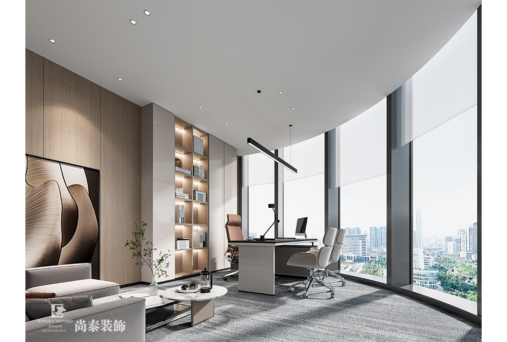 700平米信息科技公司深圳南山陽光保險大廈寫字樓辦公室裝修設(shè)計案例