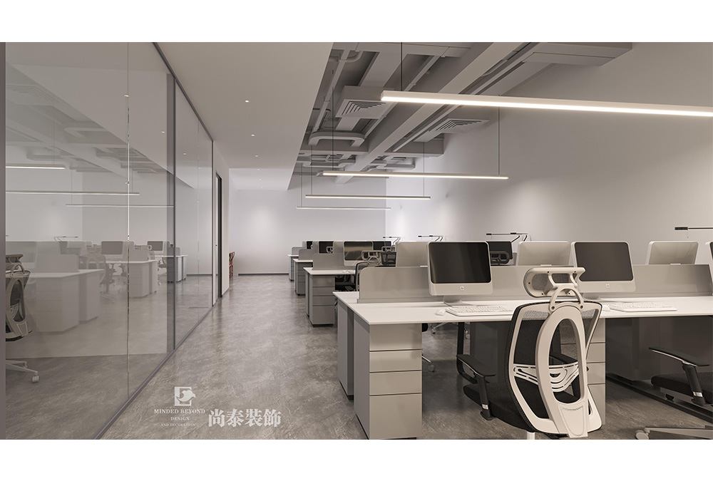 350平米環(huán)保節(jié)能科技公司深圳南山智谷寫字樓辦公室裝修設計