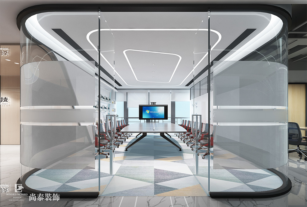 深圳南山智谷寫字樓科技公司辦公室裝修設(shè)計案例